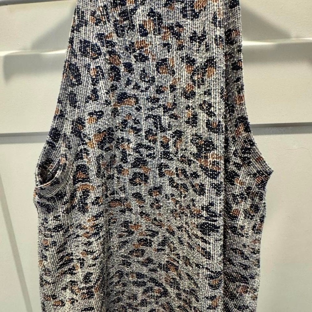 Leopard‎ print fringe tank